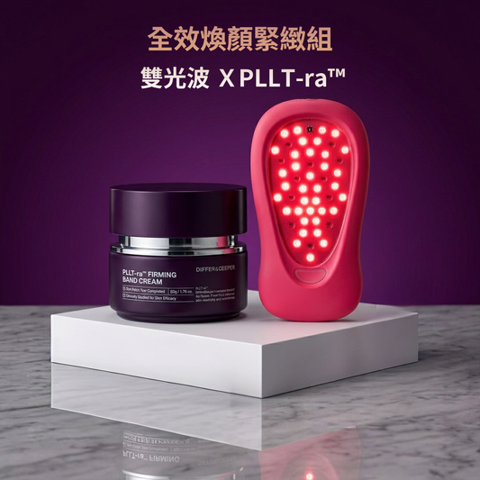 【煥顏緊緻優惠組】YOUFE紅光儀＋PLLT-ra™緊緻繃帶霜